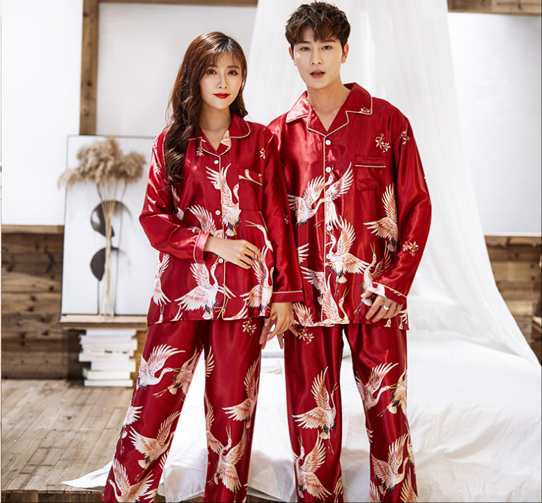 SOOYEH-NS Womens Pajamas DarkRed 002