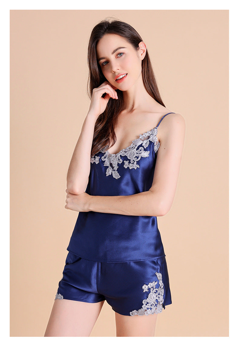 SOOYEH-NS Camisole Set DarkBlue 001