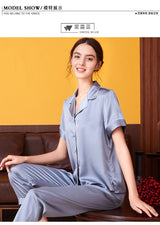 SOOYEH-NS Womens Pajamas SteelBlue 003