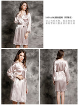 SOOYEH-NS Nightgown&Robe Set Beige 004