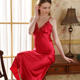 SOOYEH-NS Womens Robe Red 004