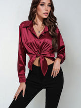 SOOYEH-NS Womens Shirt Wine 001