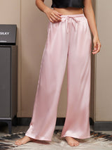Charmeuse Relaxed Pants with Elastic Waist