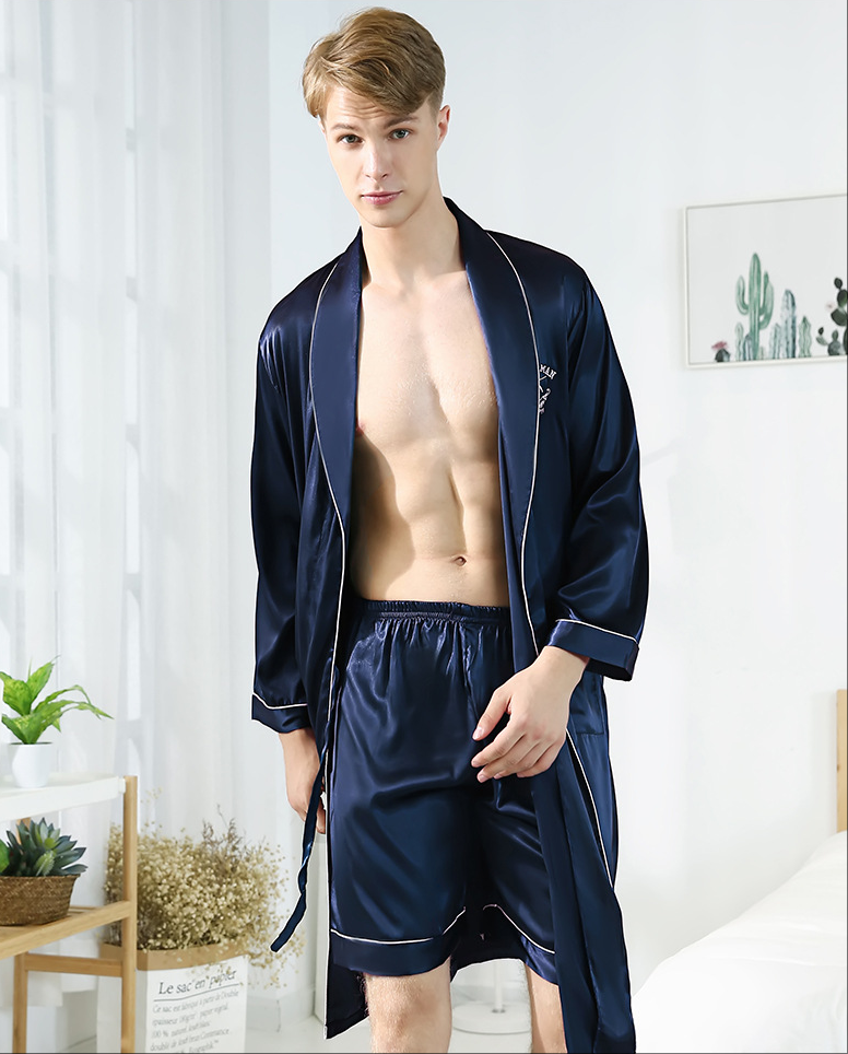 SOOYEH-NS Mens Robe DarkBlue 002