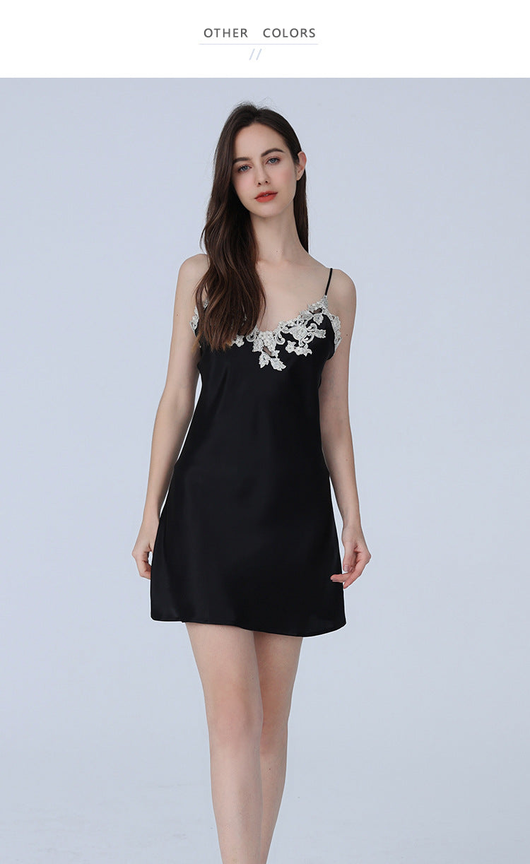 Wholesale Satin V-Back Nightgown