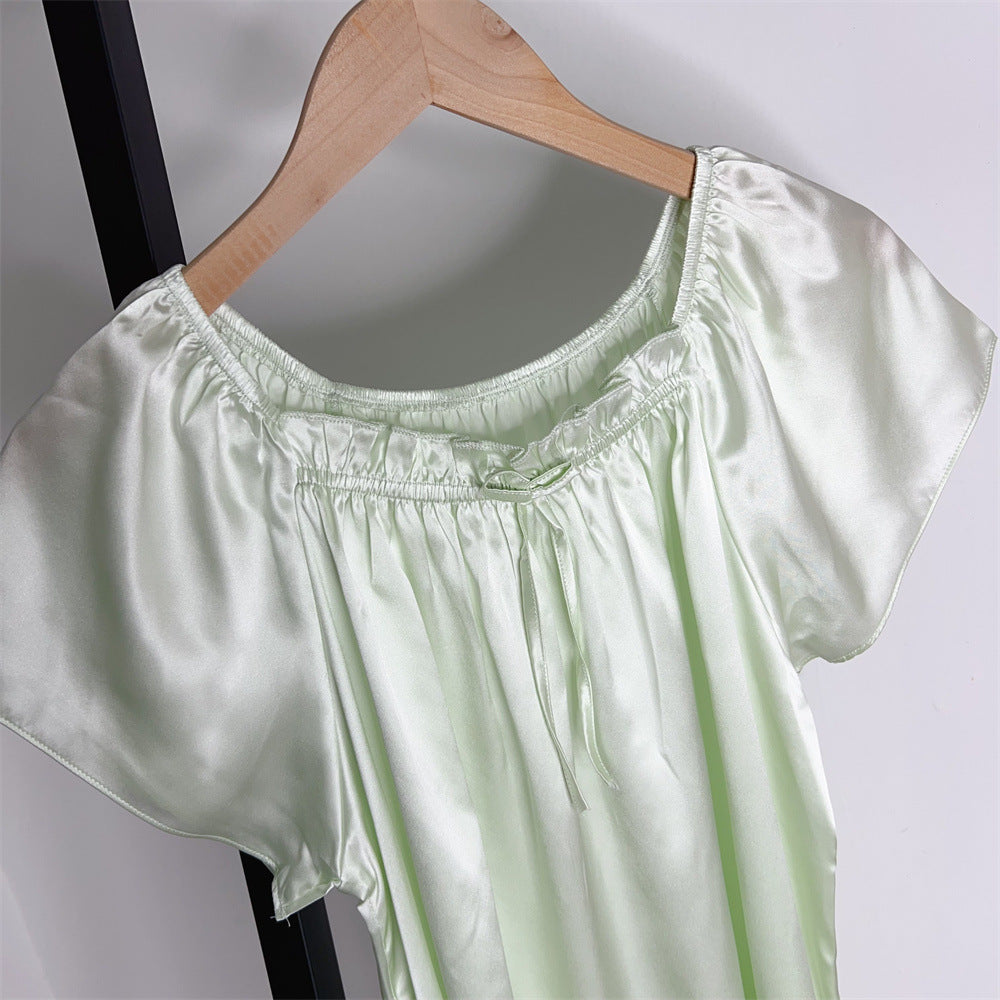 SilkSilky-NS Nightgown MintGreen 006