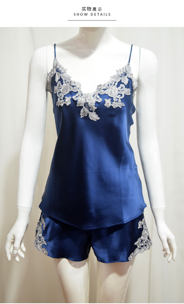 Wholesale Maxi Lace V-Back Charmeuse Dress