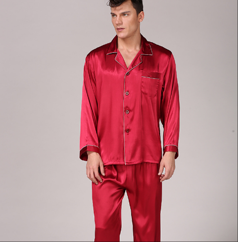 SOOYEH-NS Mens Pajamas Wine 001