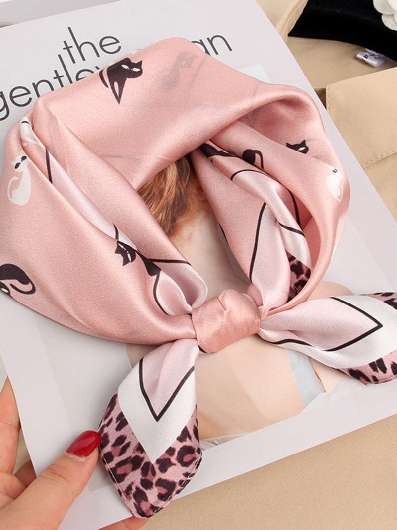 Wholesale Charmeuse Printed Designer Square Scarf 53x53cm/21