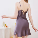 SOOYEH-NS Nightgown&Robe Set PurpleGray 002