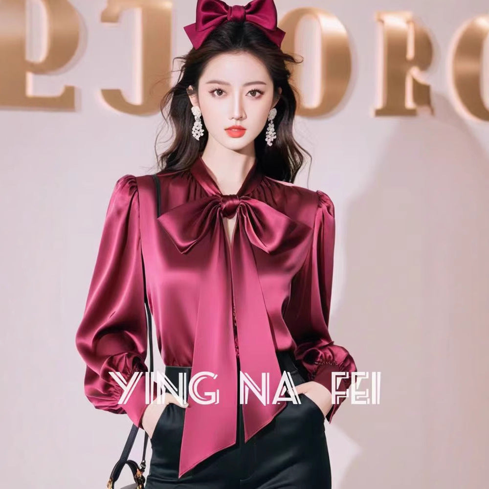 SOOYEH-NS Womens Shirt Wine 001