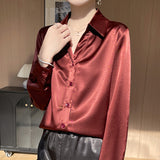 SOOYEH-NS Womens Shirt DarkRed 001