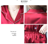 SOOYEH-NS Womens Pajamas DarkRed 003
