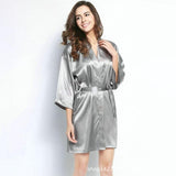SOOYEH-NS Plus Size Womens Robe Gray 001