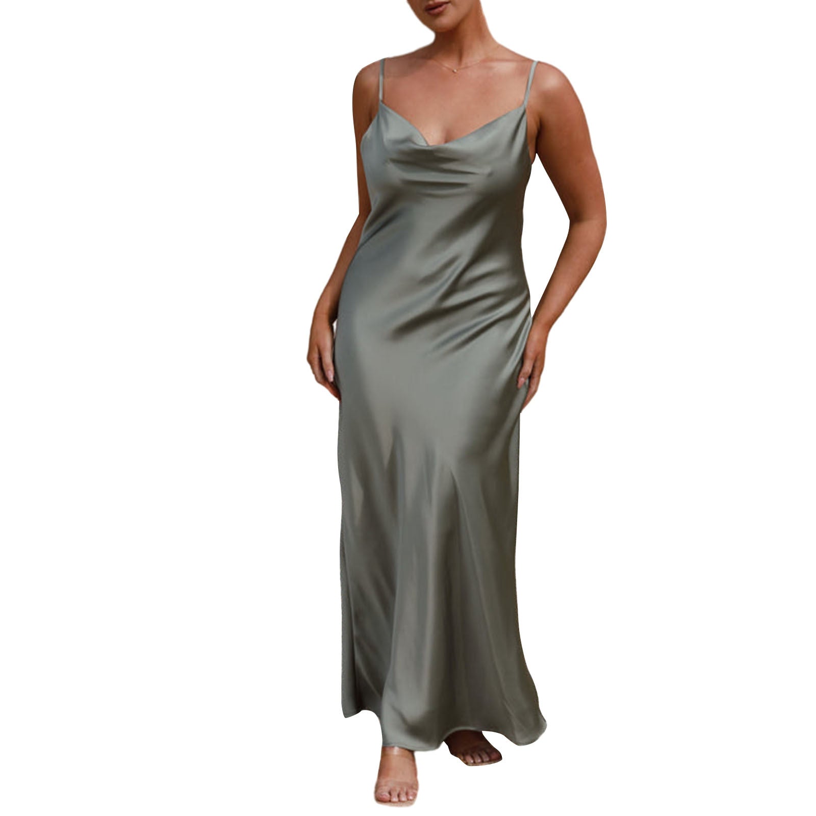 SOOYEH-NS Dress GrayishGreen 001