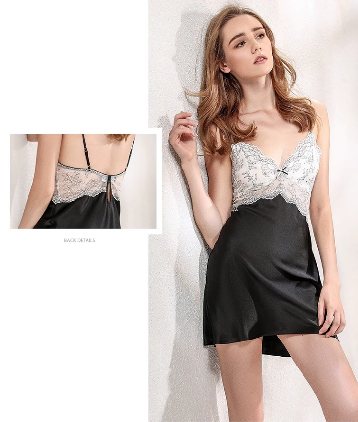 SOOYEH-NS Nightgown Black 001