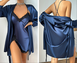 SOOYEH-NS Nightgown&Robe Set DarkBlue 003
