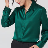 SOOYEH-NS Womens Shirt DarkGreen 002