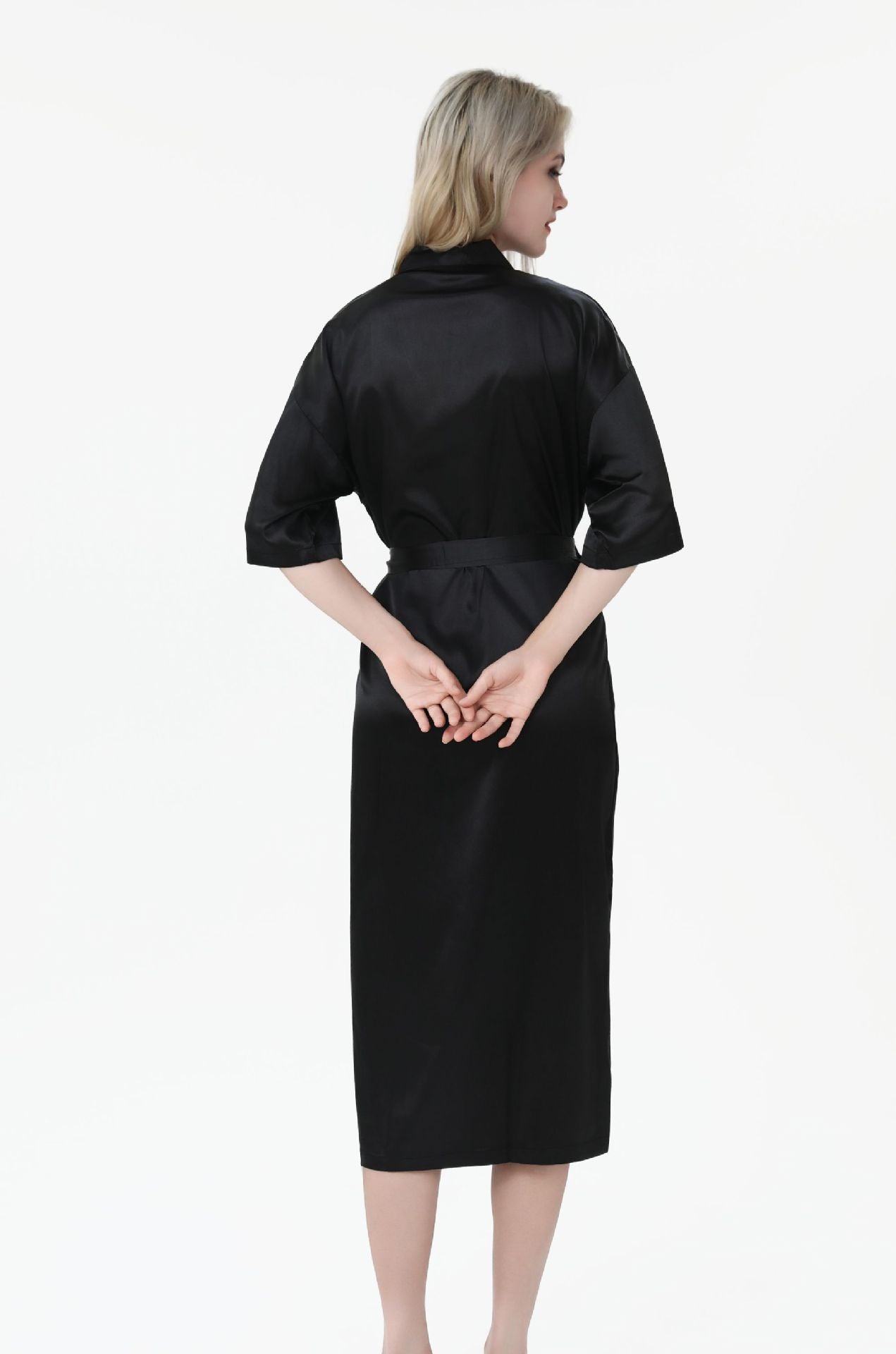 SOOYEH-NS Womens Robe Black 002