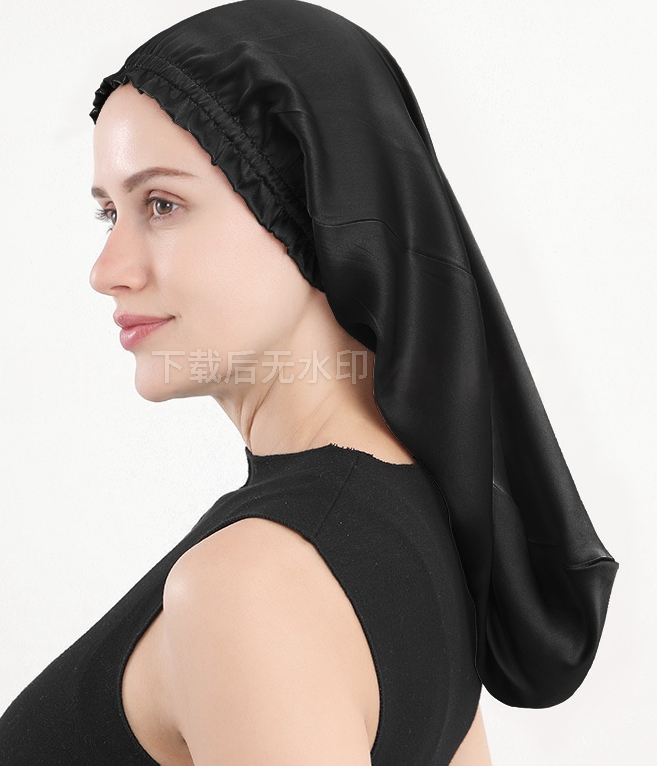 Wholesale Charmeuse Lace Sleep Cap with Ribbons