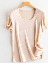 SOOYEH-NS Womens T-Shirt Beige 001