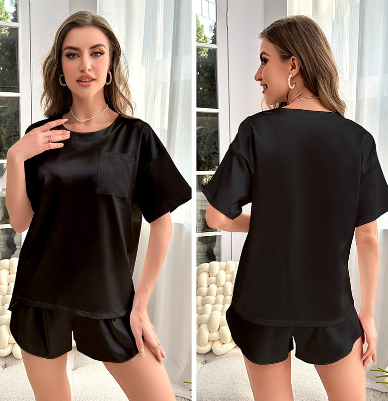 SOOYEH-NS Plus Size Pajamas Black 004