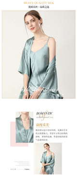 SOOYEH-NS Nightgown&Robe Set MintGreen 004