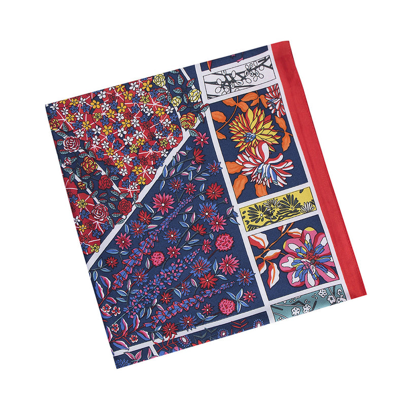 Wholesale Charmeuse Floral Pattern Scarf 53x53cm