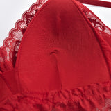 SOOYEH-NS Bra&Panty Set DarkRed 004