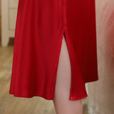 SOOYEH-NS Womens Robe Red 002