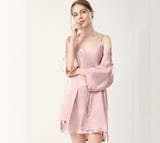 SOOYEH-NS Nightgown&Robe Set Pink 001