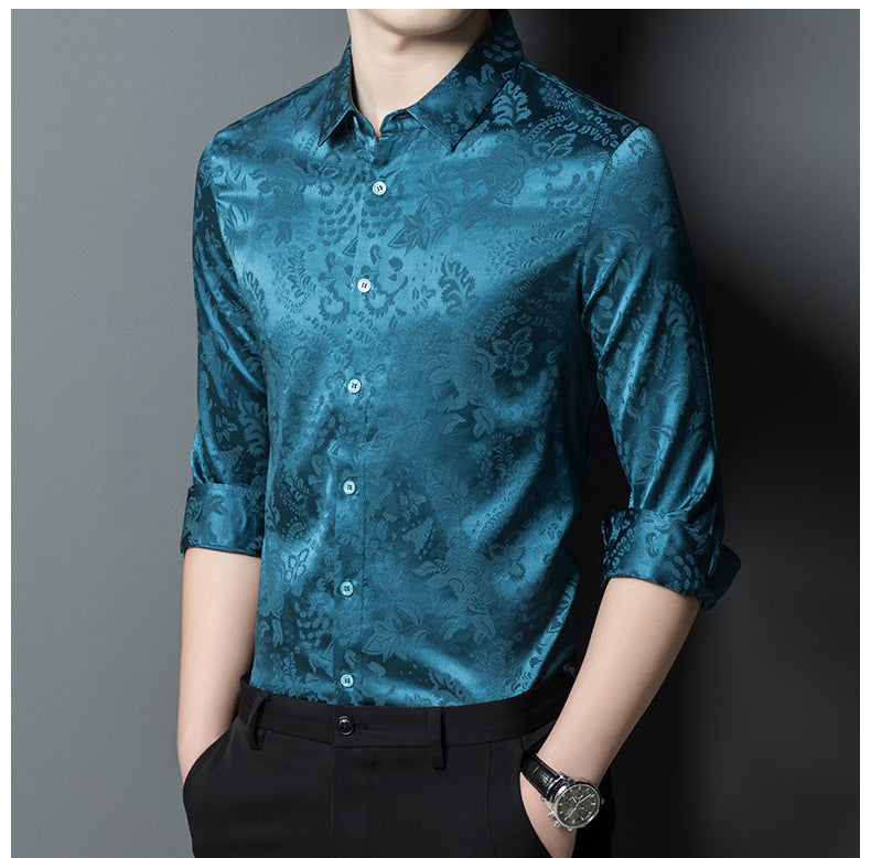 SOOYEH-NS Mens Shirt Teal 002