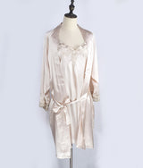 SOOYEH-NS Nightgown&Robe Set Ivory 009