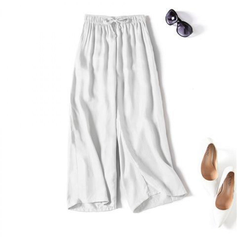 SOOYEH-NS Plus Size Womens Pants White 001