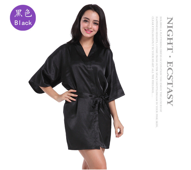 SOOYEH-NS Womens Robe Black 001