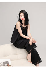 SOOYEH-NS Camisole Set Black 003