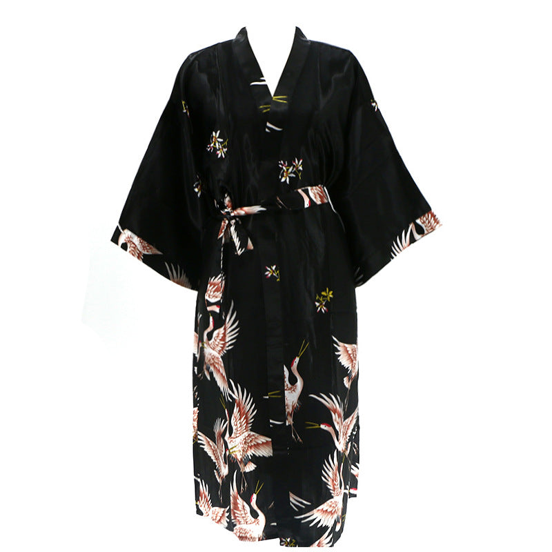 SOOYEH-NS Womens Robe Black 001