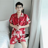 SOOYEH-NS Womens Pajamas DarkRed 002