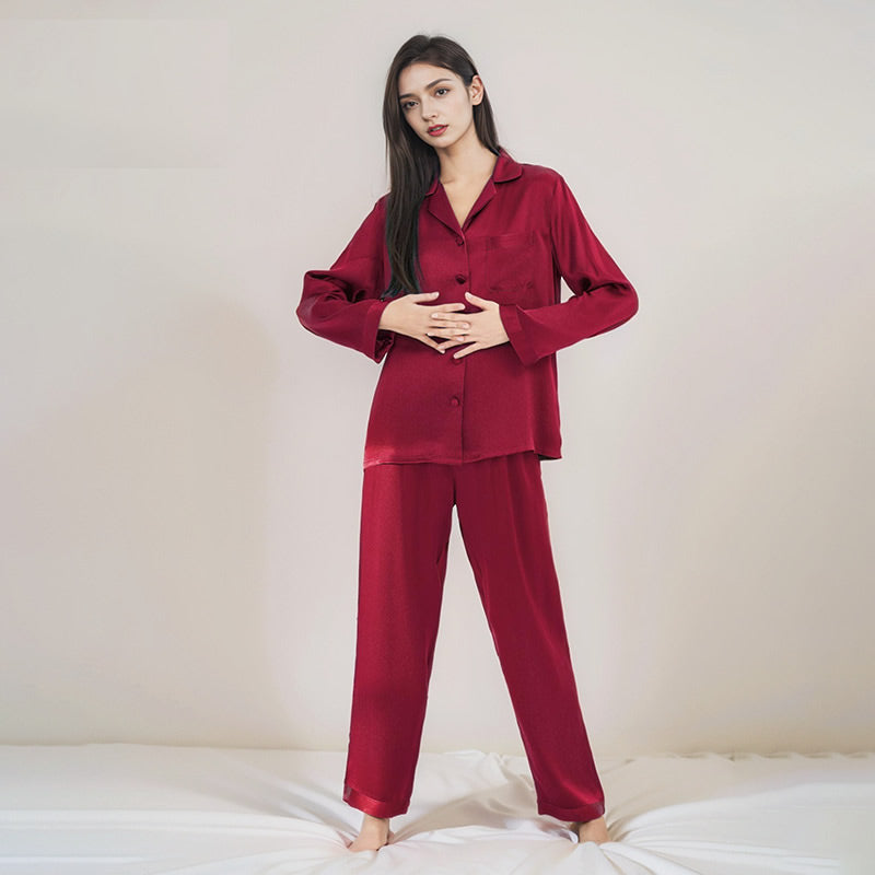SOOYEH-NS Womens Pajamas Wine 001