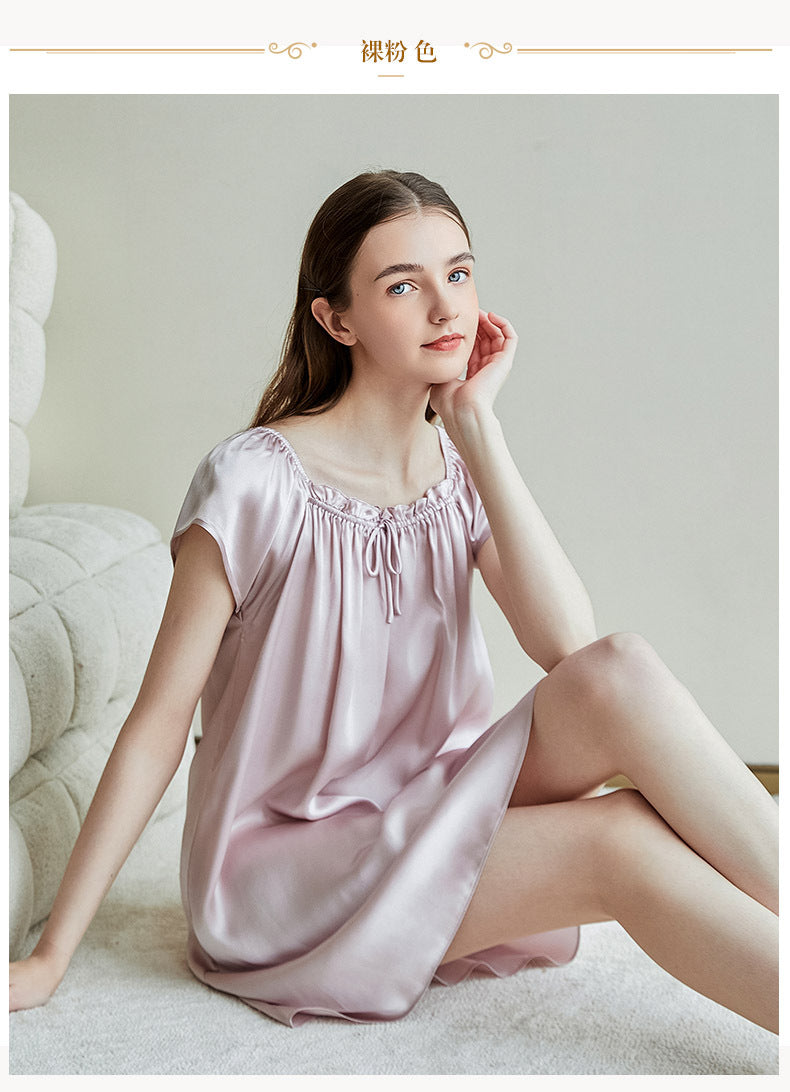 SilkSilky-NS Nightgown LightPink 002