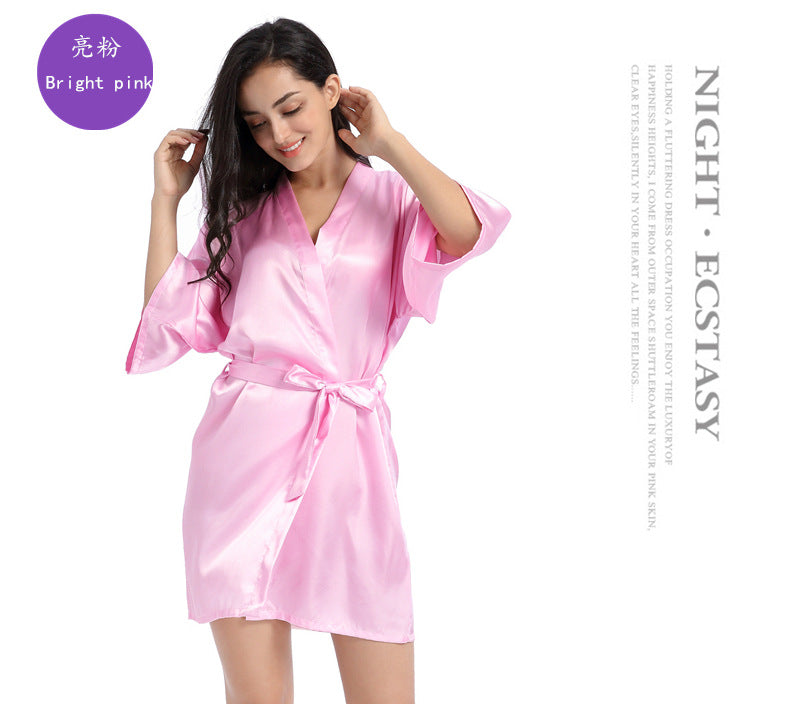 SOOYEH-NS Womens Robe Pink 001