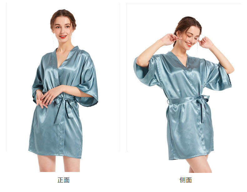 SOOYEH-NS Womens Robe GrayishGreen 002