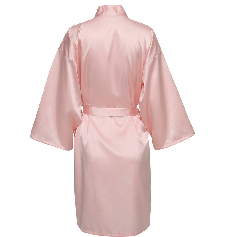 SOOYEH-NS Plus Size Womens Robe Pink 002