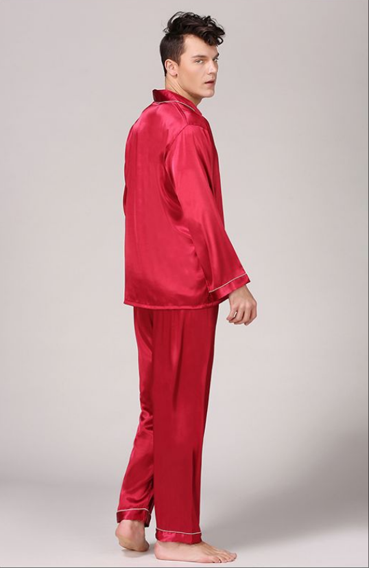 SOOYEH-NS Mens Pajamas Wine 003