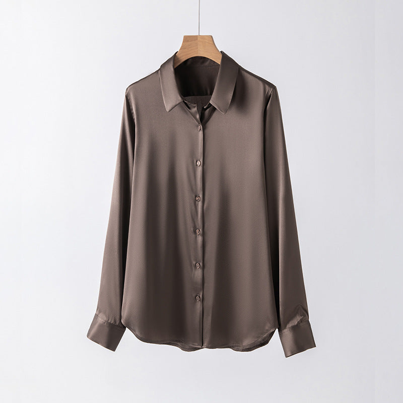 SOOYEH-NS Womens Shirt Brown 001