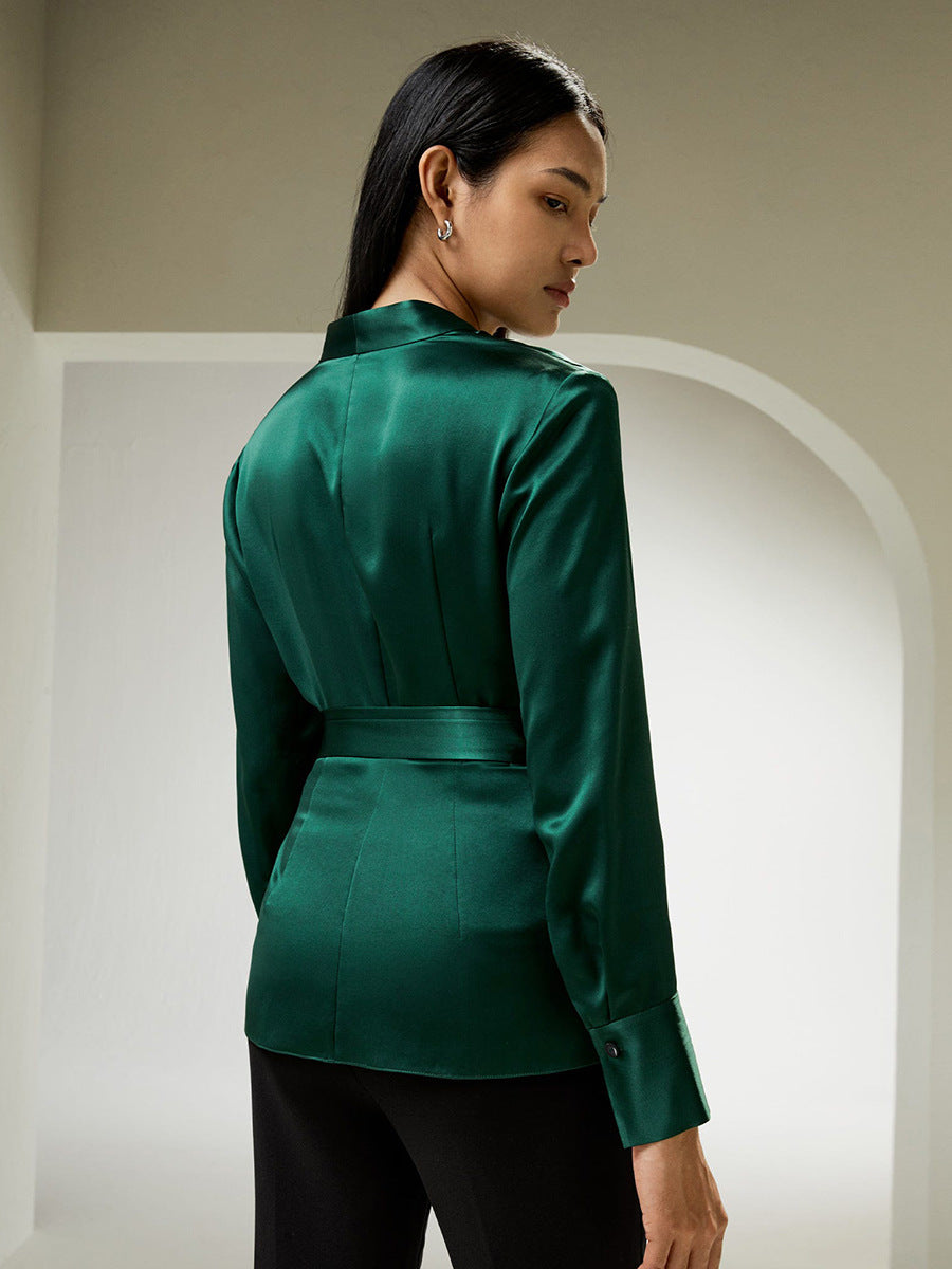 SOOYEH-NS Womens Shirt DarkGreen 001