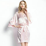 SOOYEH-NS Plus Size Womens Robe LightPink 001