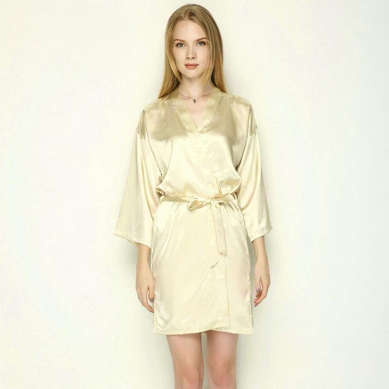 SOOYEH-NS Plus Size Womens Robe Yellow 001