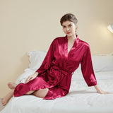 SOOYEH-NS Womens Robe Wine 004