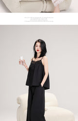 SOOYEH-NS Camisole Set Black 002